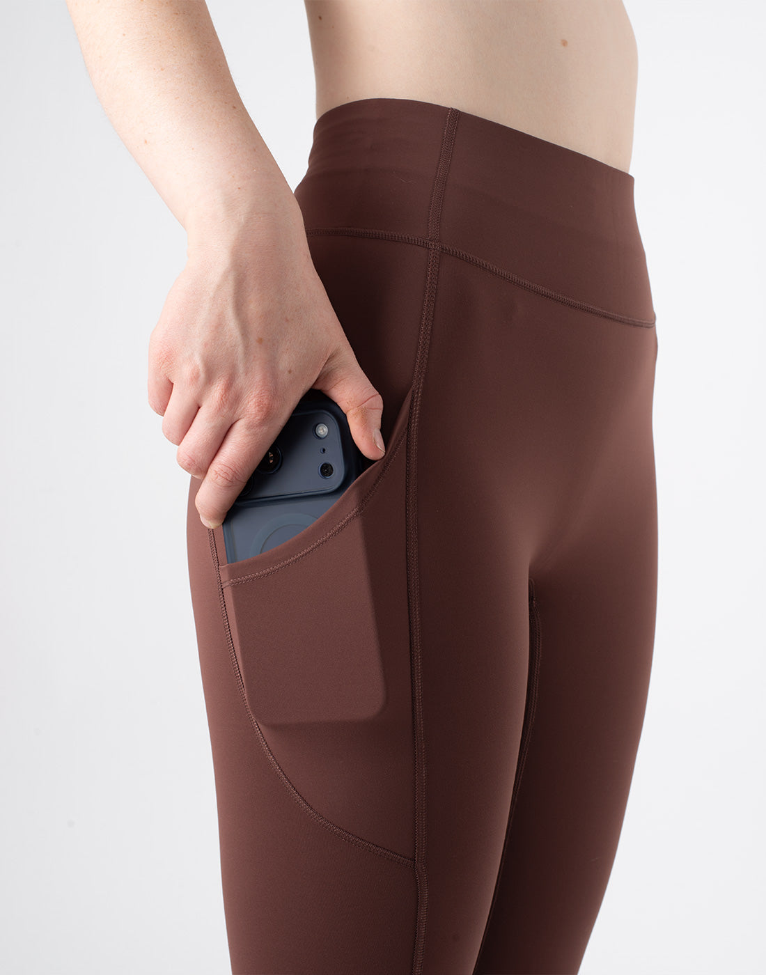 HORZEHOODS® Brown Basicz Range Non Riding Comfort Leggings