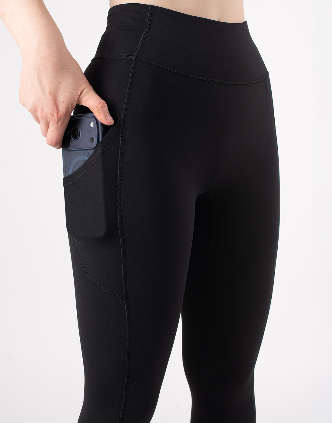 HORZEHOODS® Black Basicz Range Non Riding Comfort Leggings