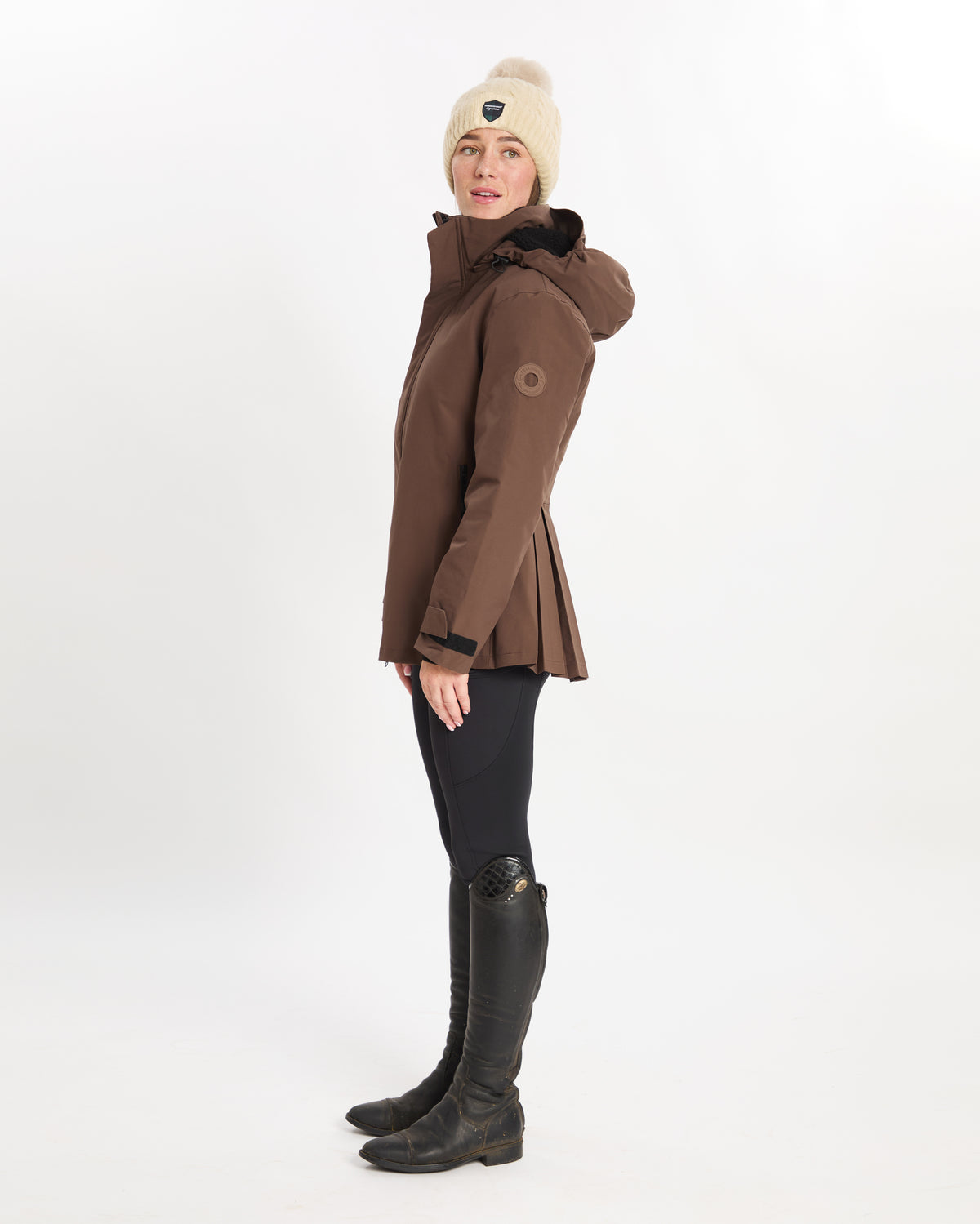HORZEHOODS® ProPleat® Teddy Bear Brown Waterproof Coat