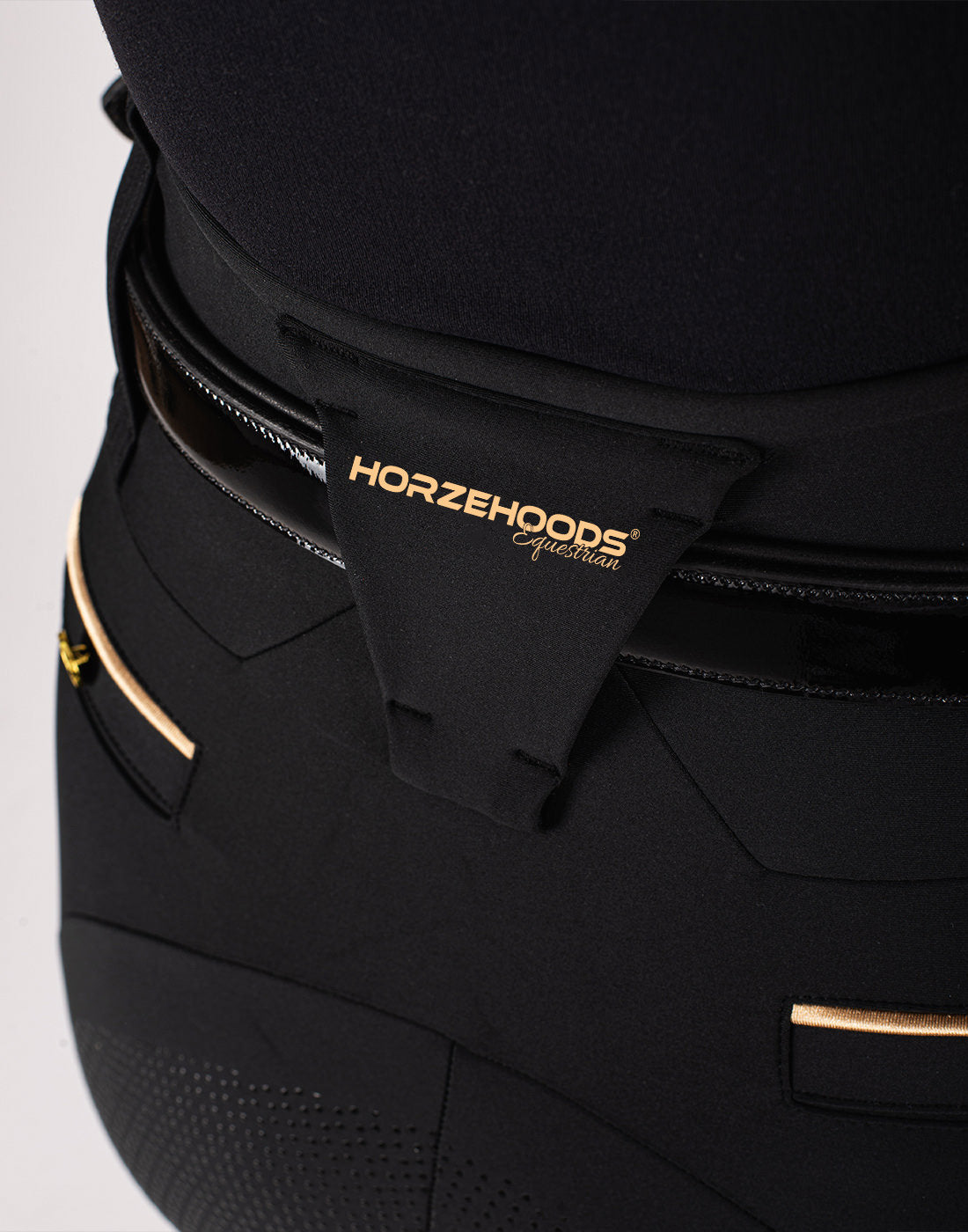 HORZEHOODS® Tabatha Black & Gold Breggings - With Pockets