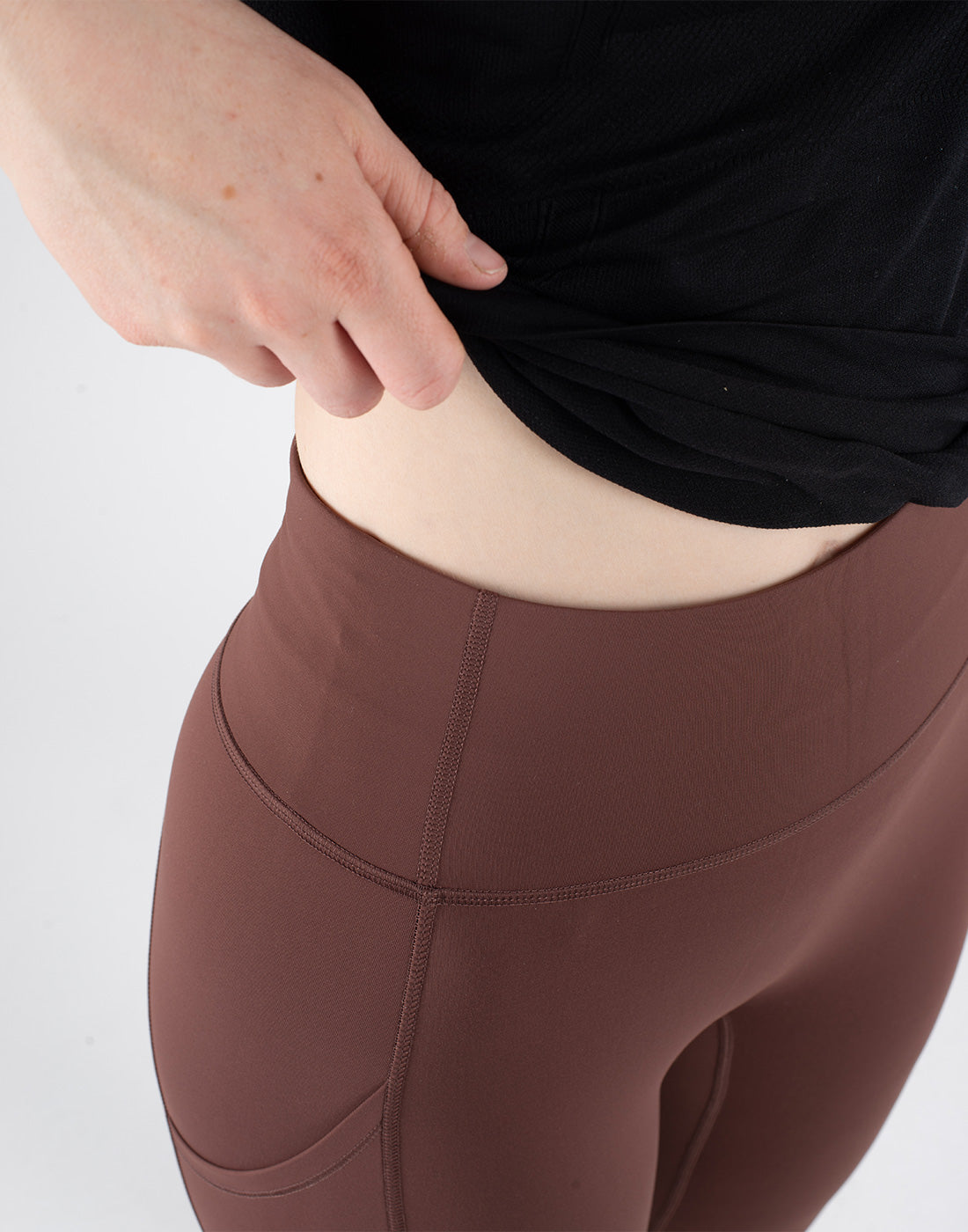 HORZEHOODS® Brown Basicz Range Non Riding Comfort Leggings