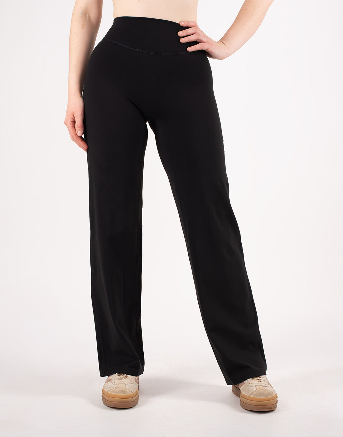 HORZEHOODS® Black Flare Basicz Non Riding Leggings