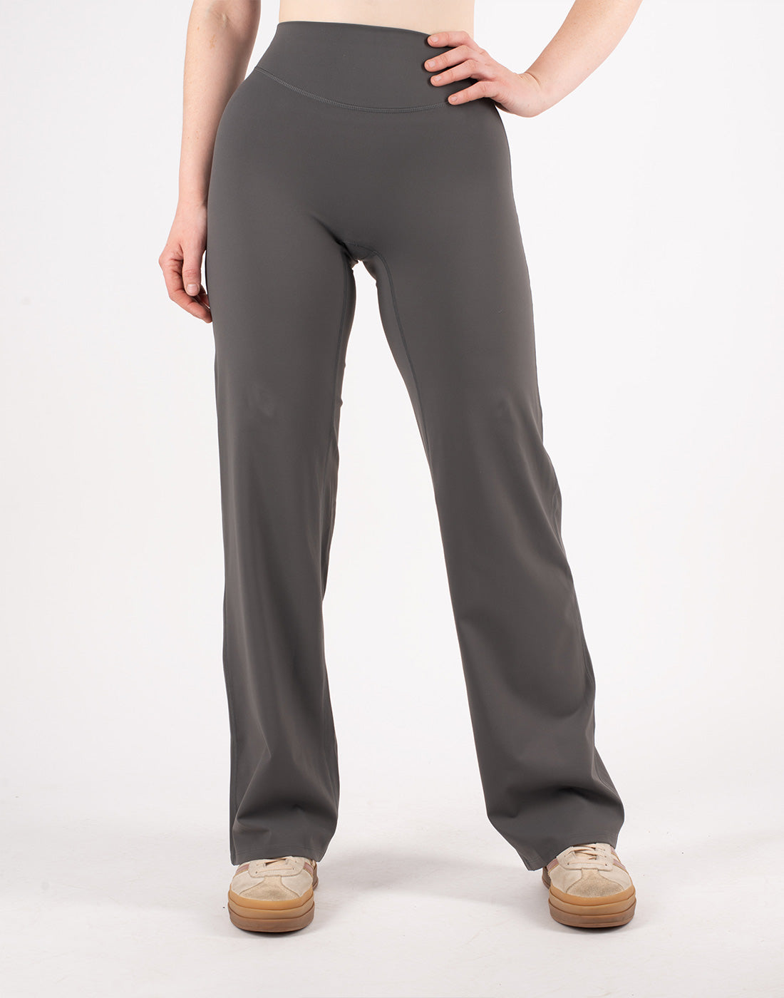 HORZEHOODS® Grey Flare Basicz Non Riding Leggings