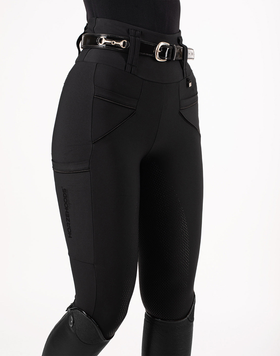 HORZEHOODS® Tabatha All Black Breggings - With Pockets