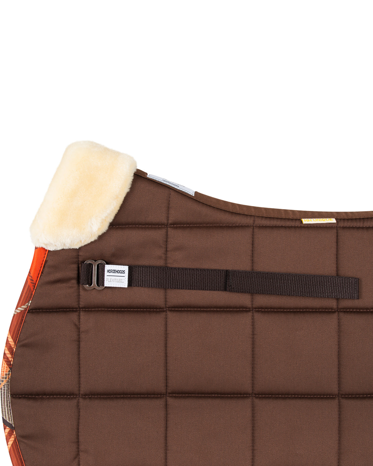 HORZEHOODS® Brown Orange Tartan FlexiTabz Pad GP/Jump