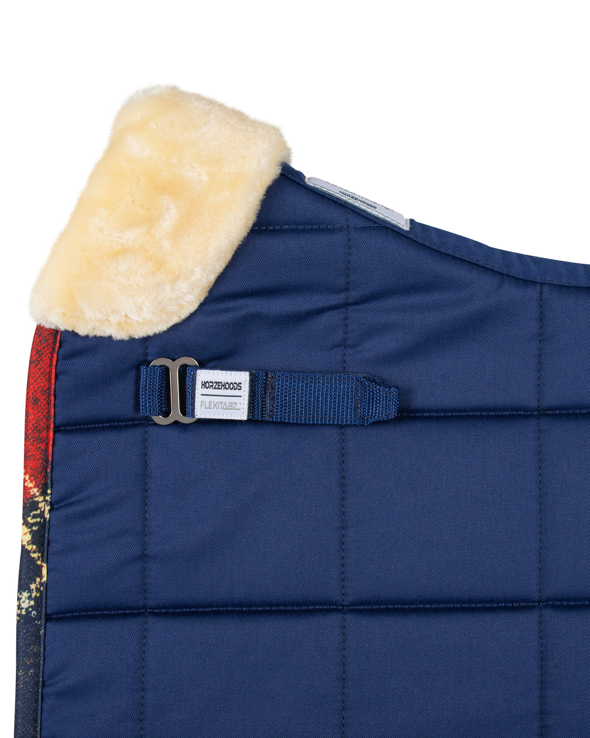 HORZEHOODS® Blue Tartan FlexiTabz Dressage Pad