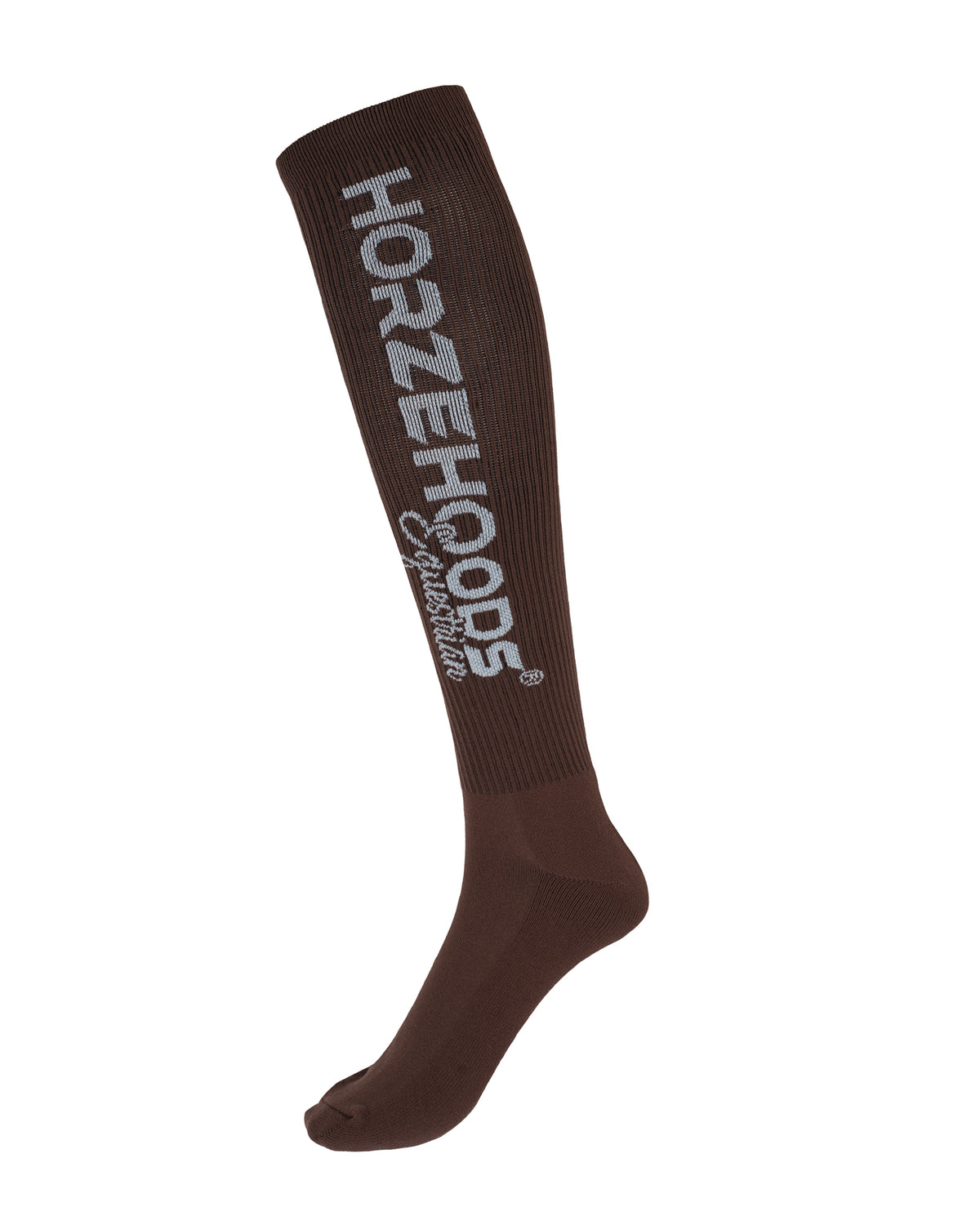 HORZEHOODS® Brown Ribbed Performance Riding Socks