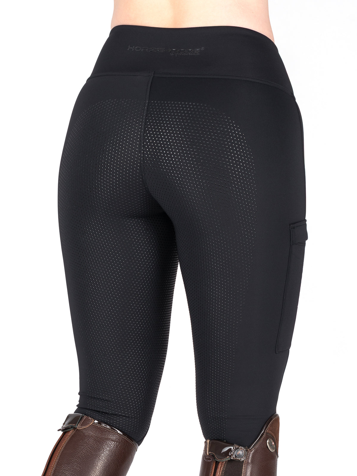 HORZEHOODS® Black V-Twist Compression Leggings