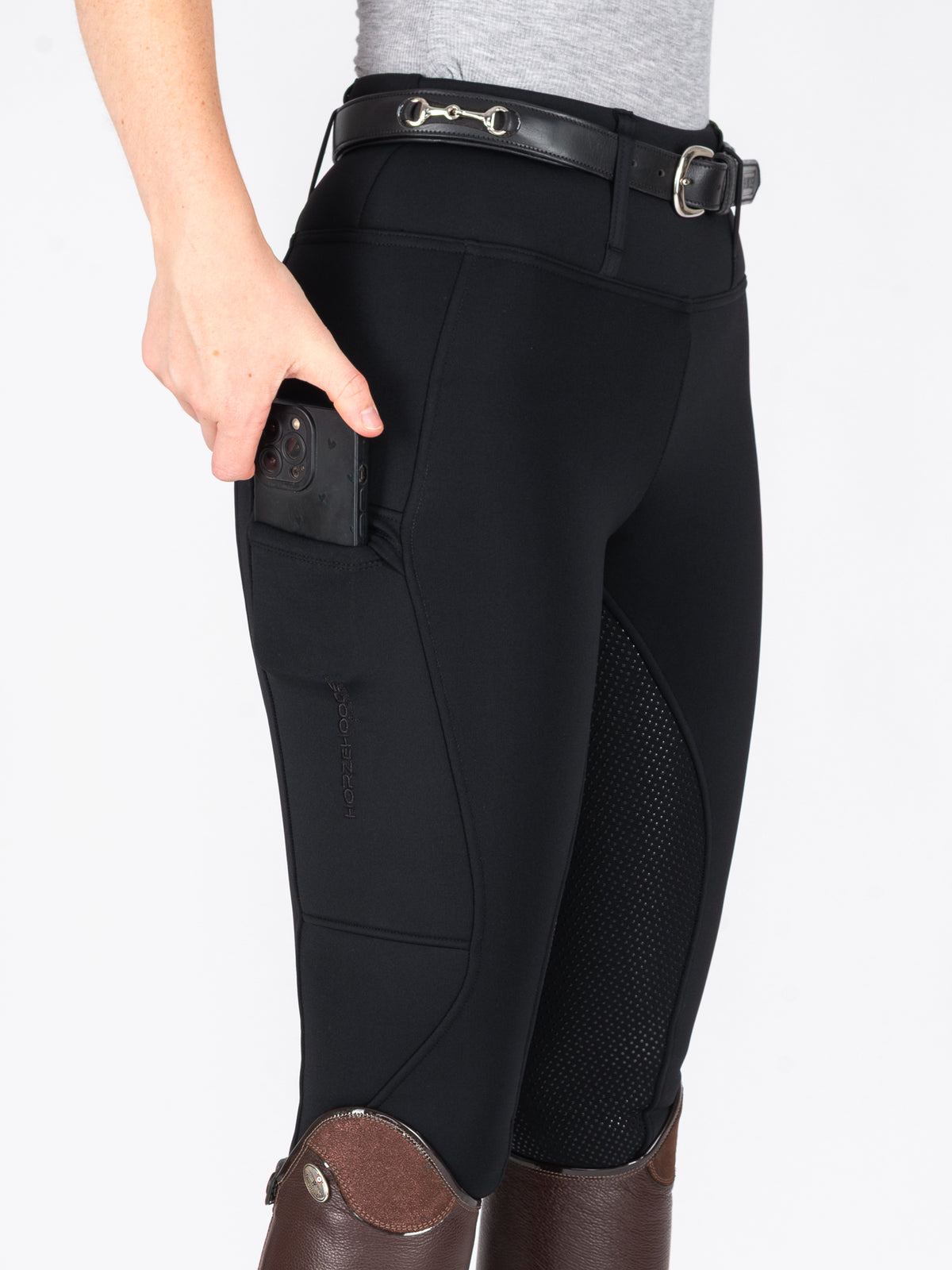 HORZEHOODS® Black UltraHeat™️ Compression Leggings