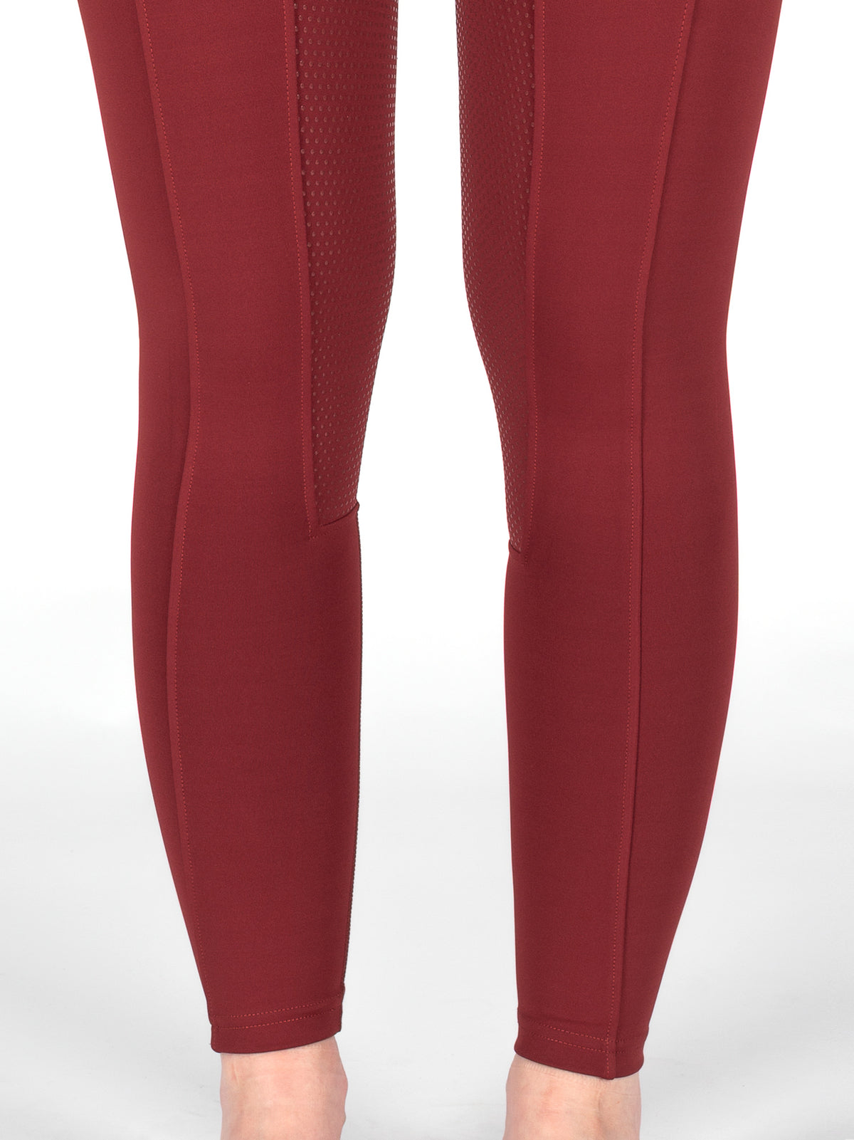 HORZEHOODS® Heritage Maroon V-Seam Air2 Riding Leggings - Breathable Equestrian Tights
