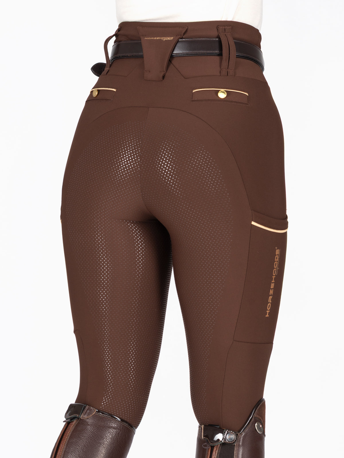 HORZEHOODS® Tabatha Brown Gold Breggings - With Pockets