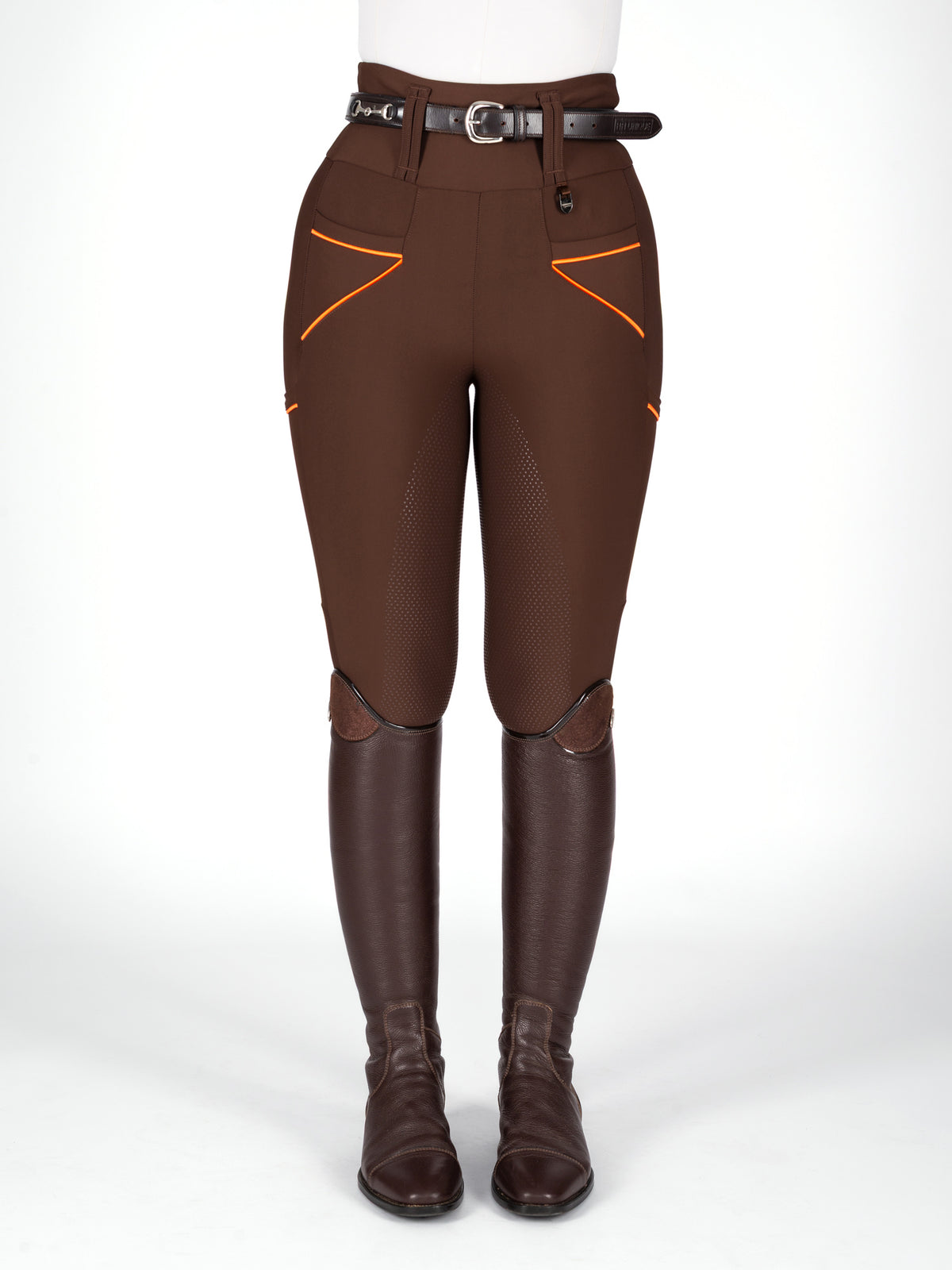 HORZEHOODS® Tabatha Brown Orange Breggings - With Pockets