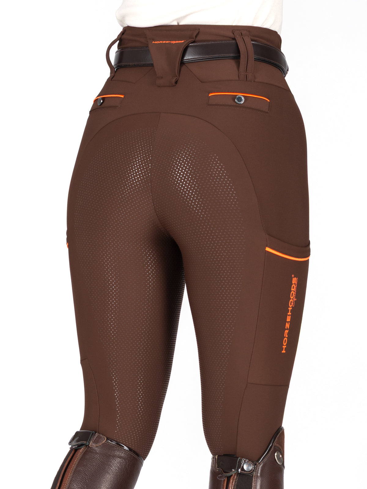 HORZEHOODS® Tabatha Brown Orange Breggings - With Pockets