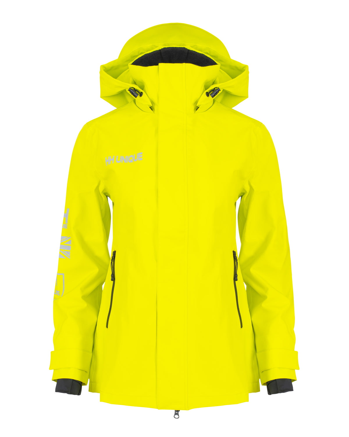 HORZEHOODS® ProPleat®️ HiVis Yellow Reflective Waterproof Coat