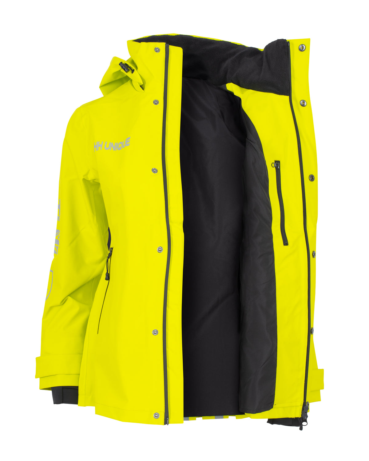 HORZEHOODS® ProPleat®️ HiVis Yellow Reflective Waterproof Coat