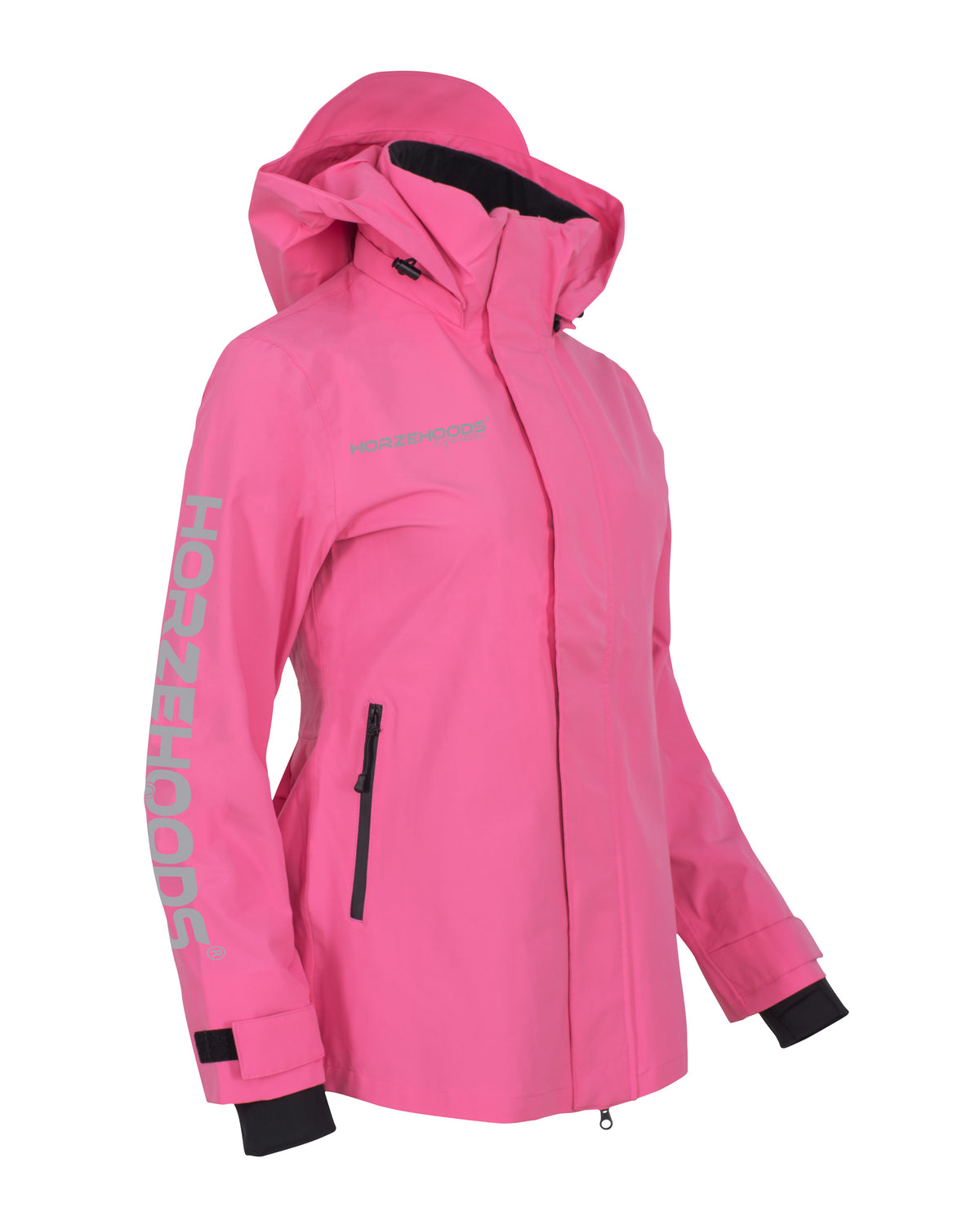 HORZEHOODS® ProPleat® Pink Reflective Waterproof Coat