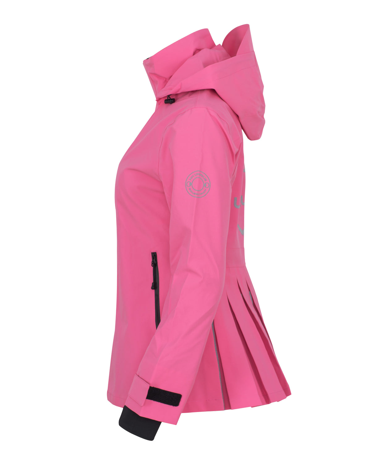 HORZEHOODS® ProPleat® Pink Reflective Waterproof Coat