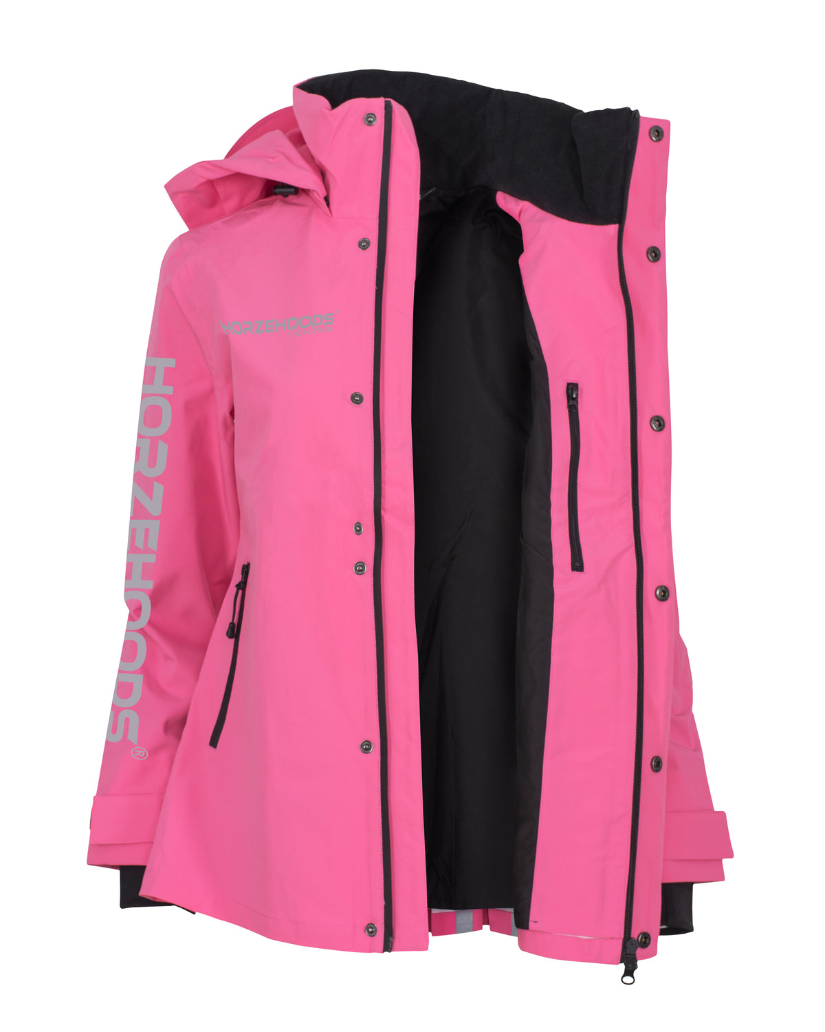 HORZEHOODS® ProPleat® Pink Reflective Waterproof Coat