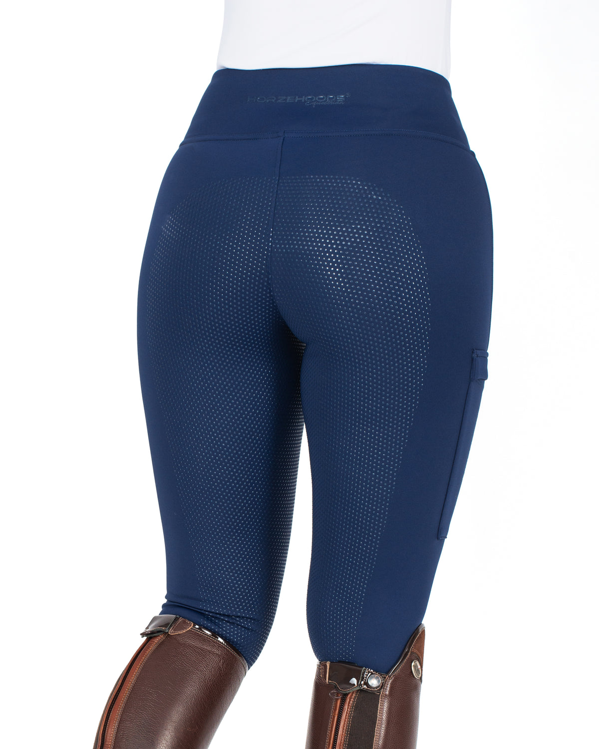 HORZEHOODS® Navy V-Twist Compression Leggings