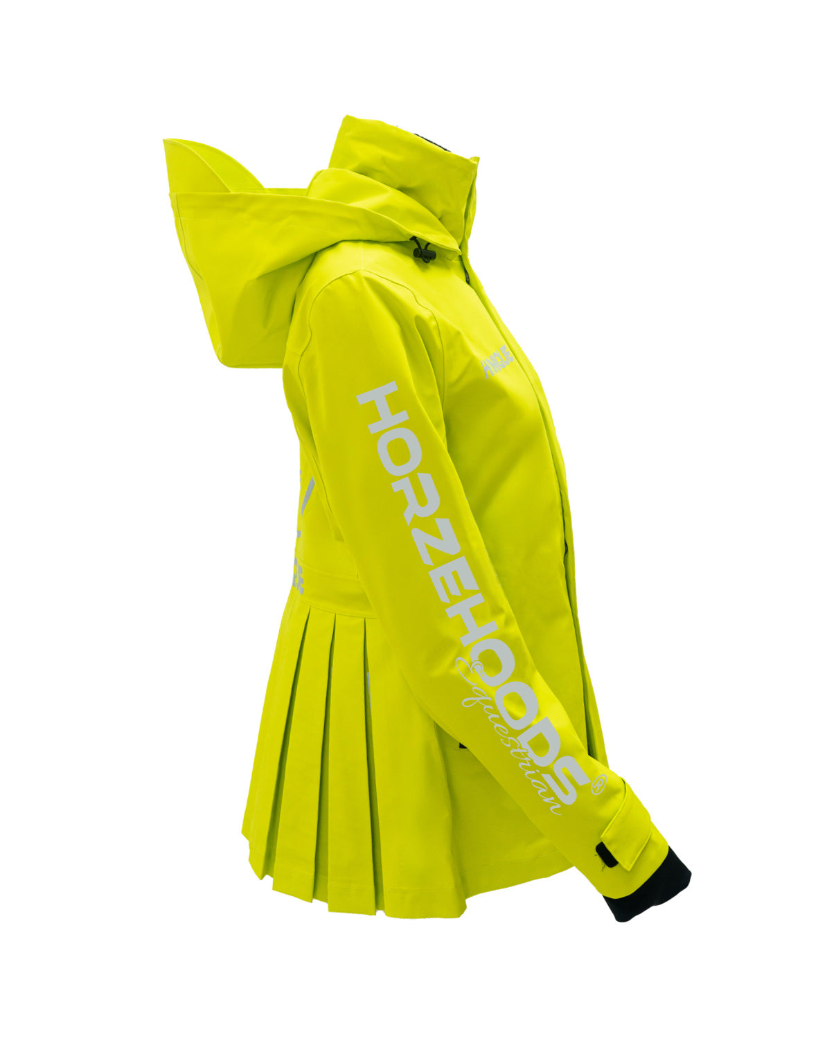HORZEHOODS® ProPleat®️ HiVis Yellow Reflective Waterproof Coat (now in stock NEARLY SOLD OUT)