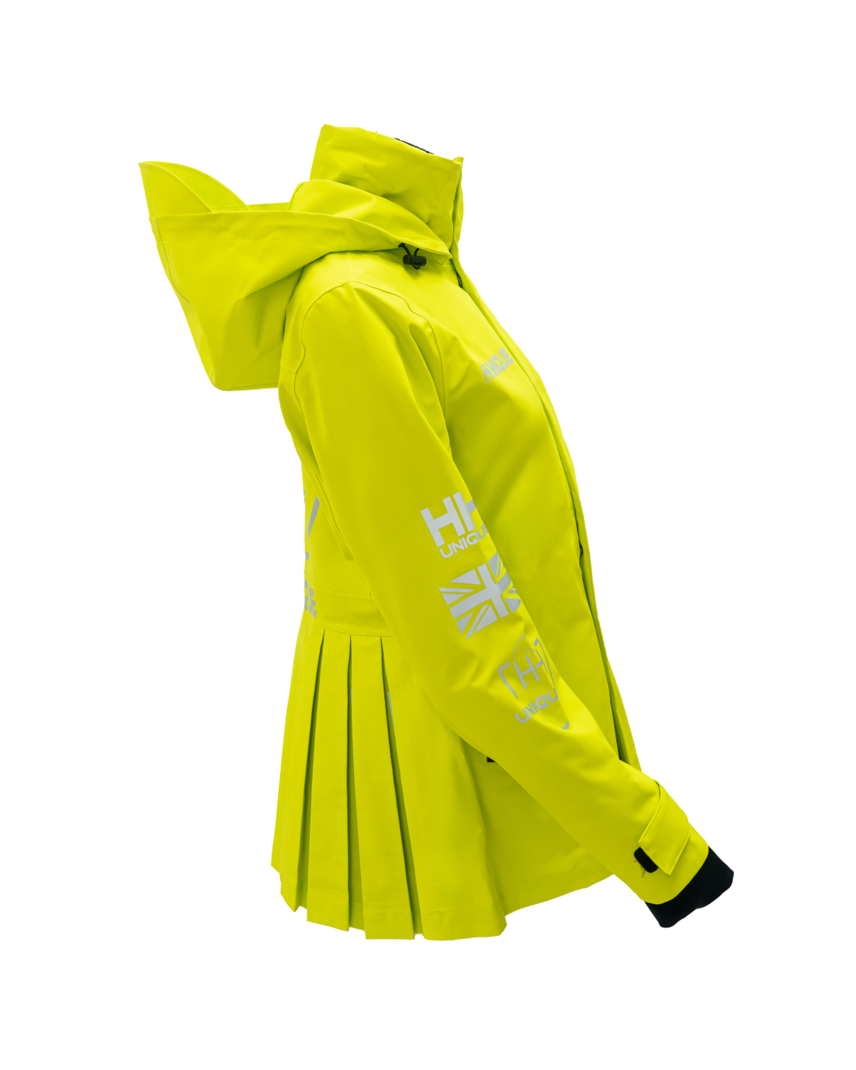 HORZEHOODS® ProPleat®️ HiVis Yellow Reflective Waterproof Coat (now in stock)