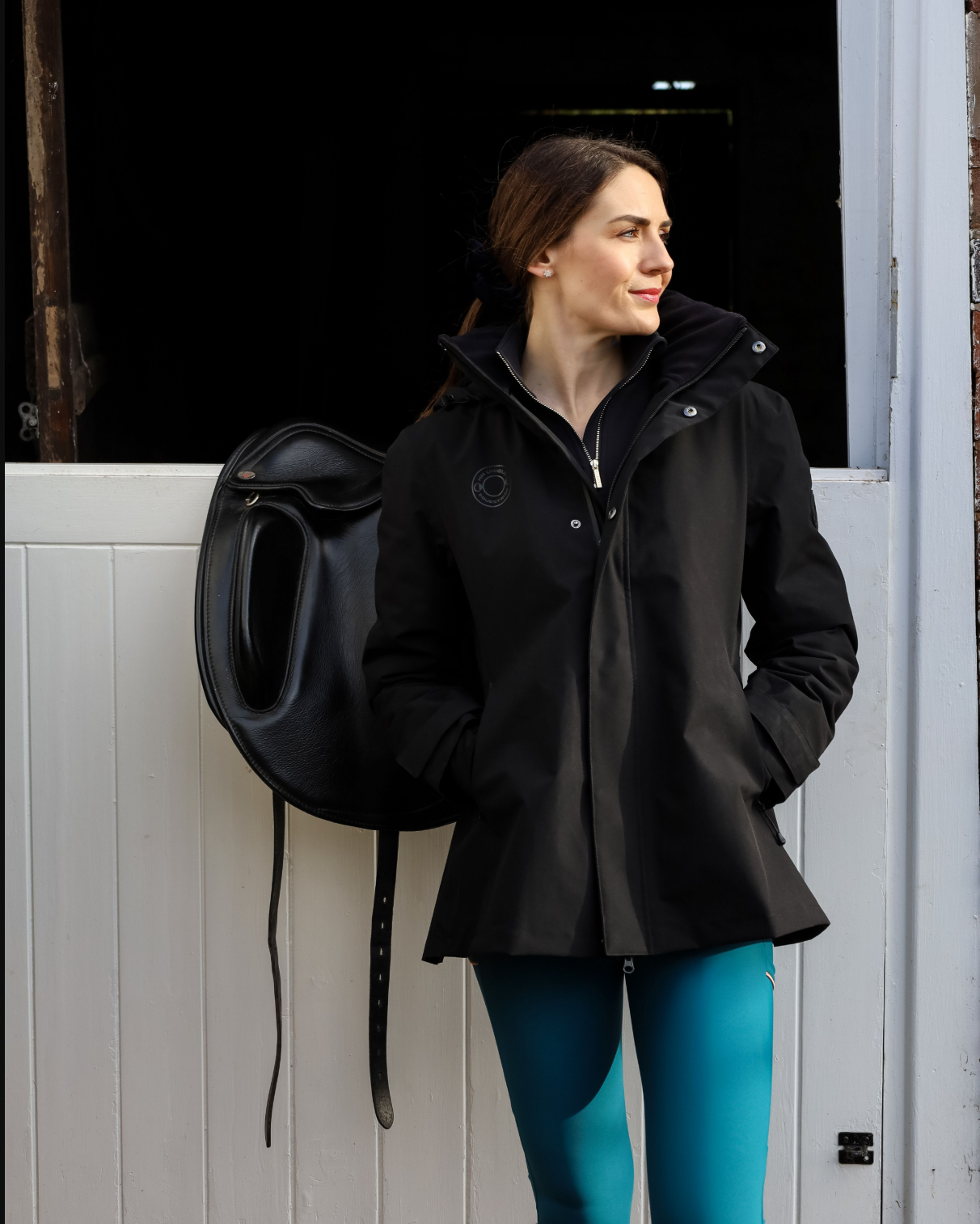 HORZEHOODS® ProPleat®️ Black Waterproof Coat