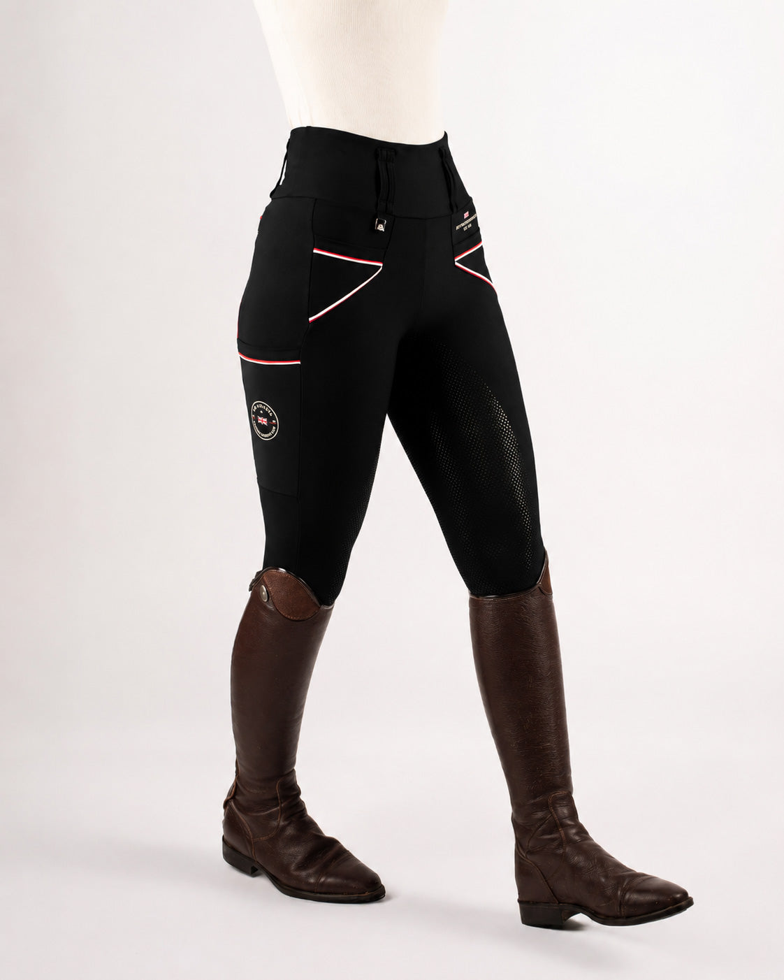 HORZEHOODS® Performance Club Black High Waist Breggings