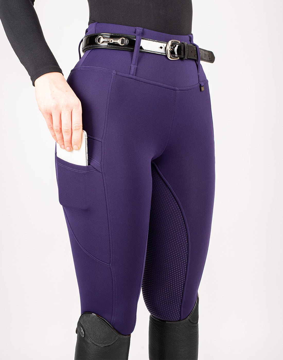 HORZEHOODS® All INK Purple Luxe Quick Dry ContraFlex Leggings - Horzehoods5056725008444