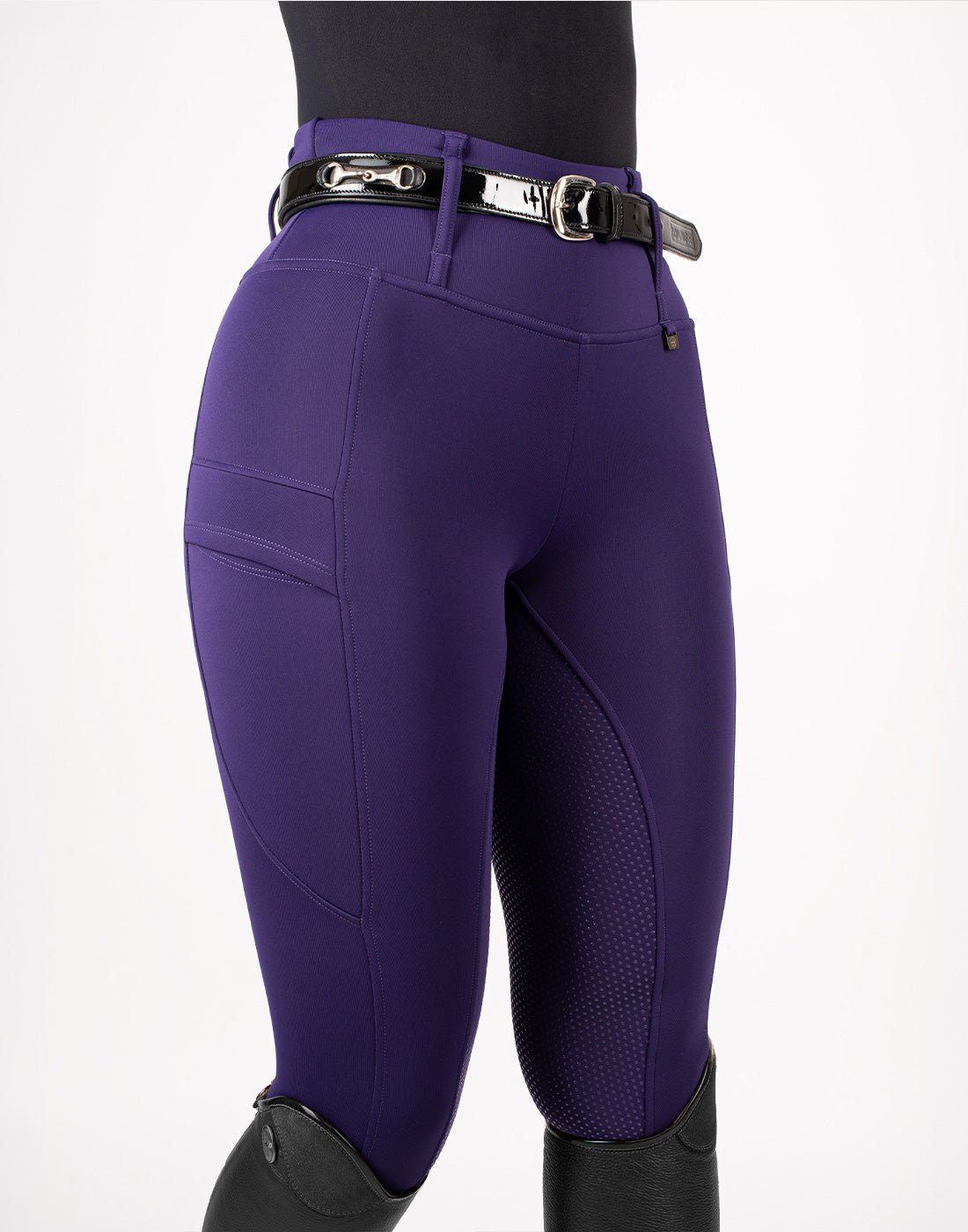 HORZEHOODS® All INK Purple Luxe Quick Dry ContraFlex Leggings - Horzehoods5056725008444