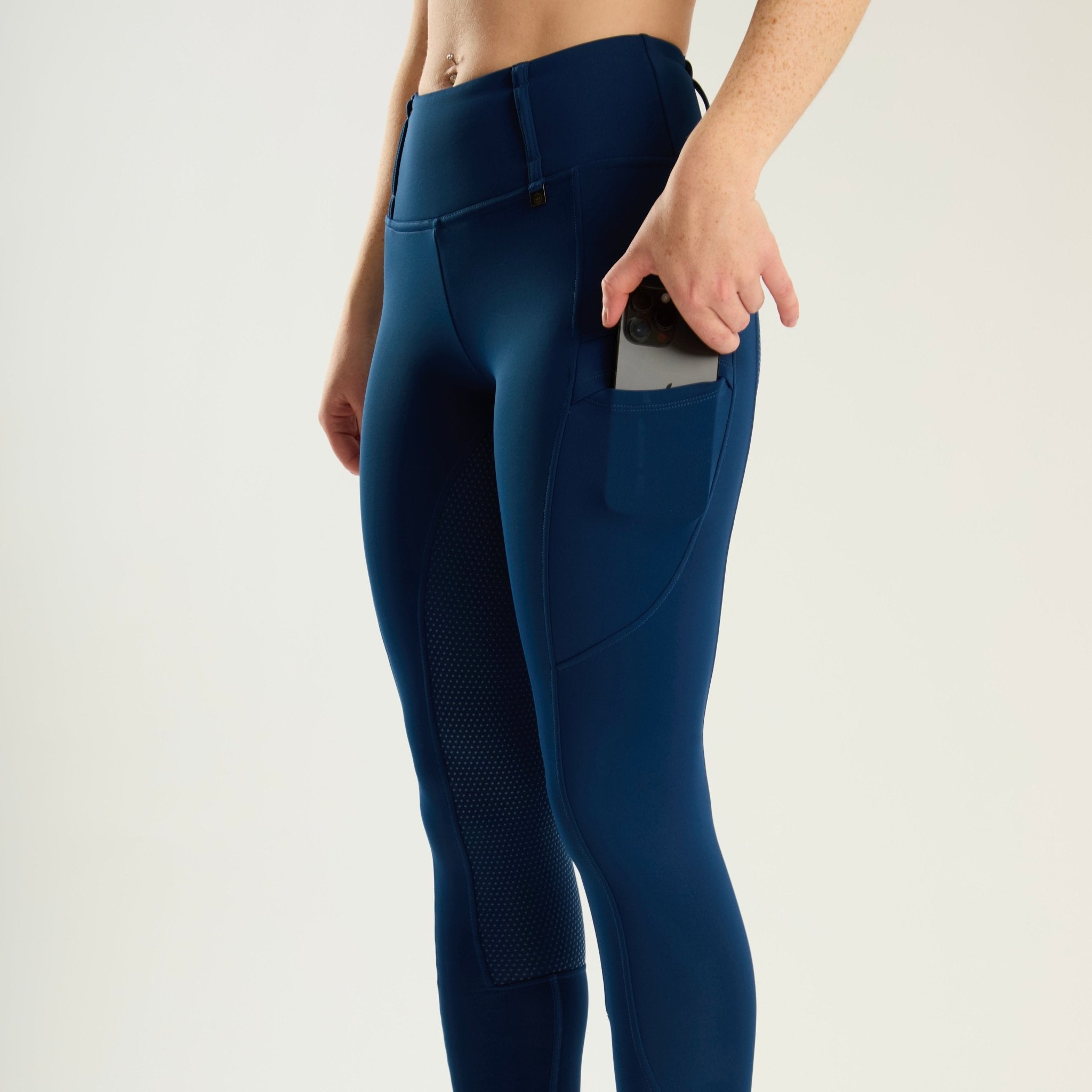 HORZEHOODS® All Navy Luxe ContraFlex Leggings - Horzehoods5056725010973