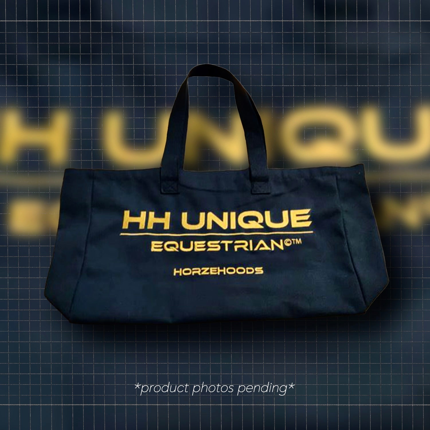 HORZEHOODS® 'Bits & Boots' Bag in Black & Gold (PO 6/10) - Horzehoods