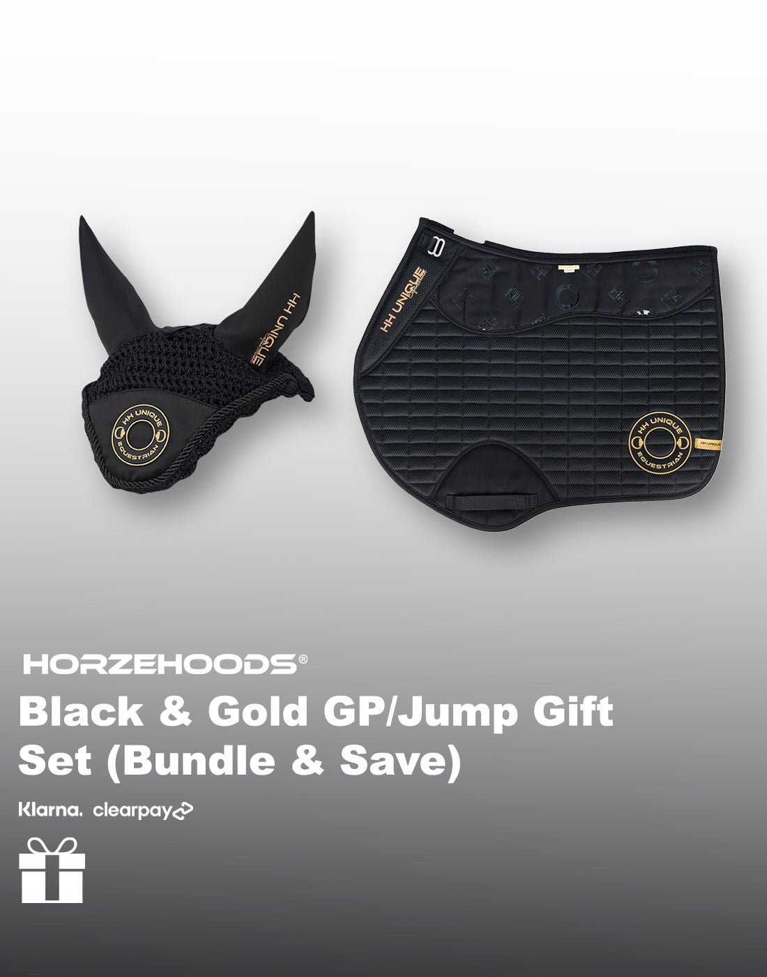 HORZEHOODS® Black and Gold GP/Jump Gift Set (Bundle & Save) - Horzehoods