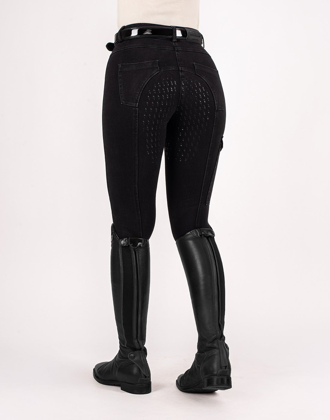 HORZEHOODS® Black Demi Denim Jeggings - Horzehoods5060521421437