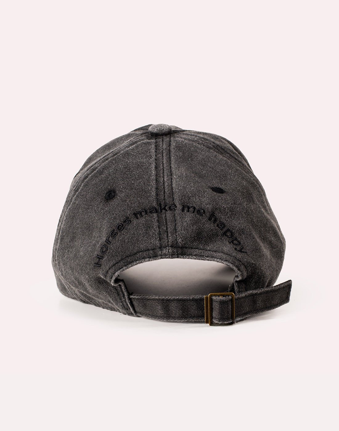 HORZEHOODS® Black Horses make me Happy Cap - Horzehoods5056725028138