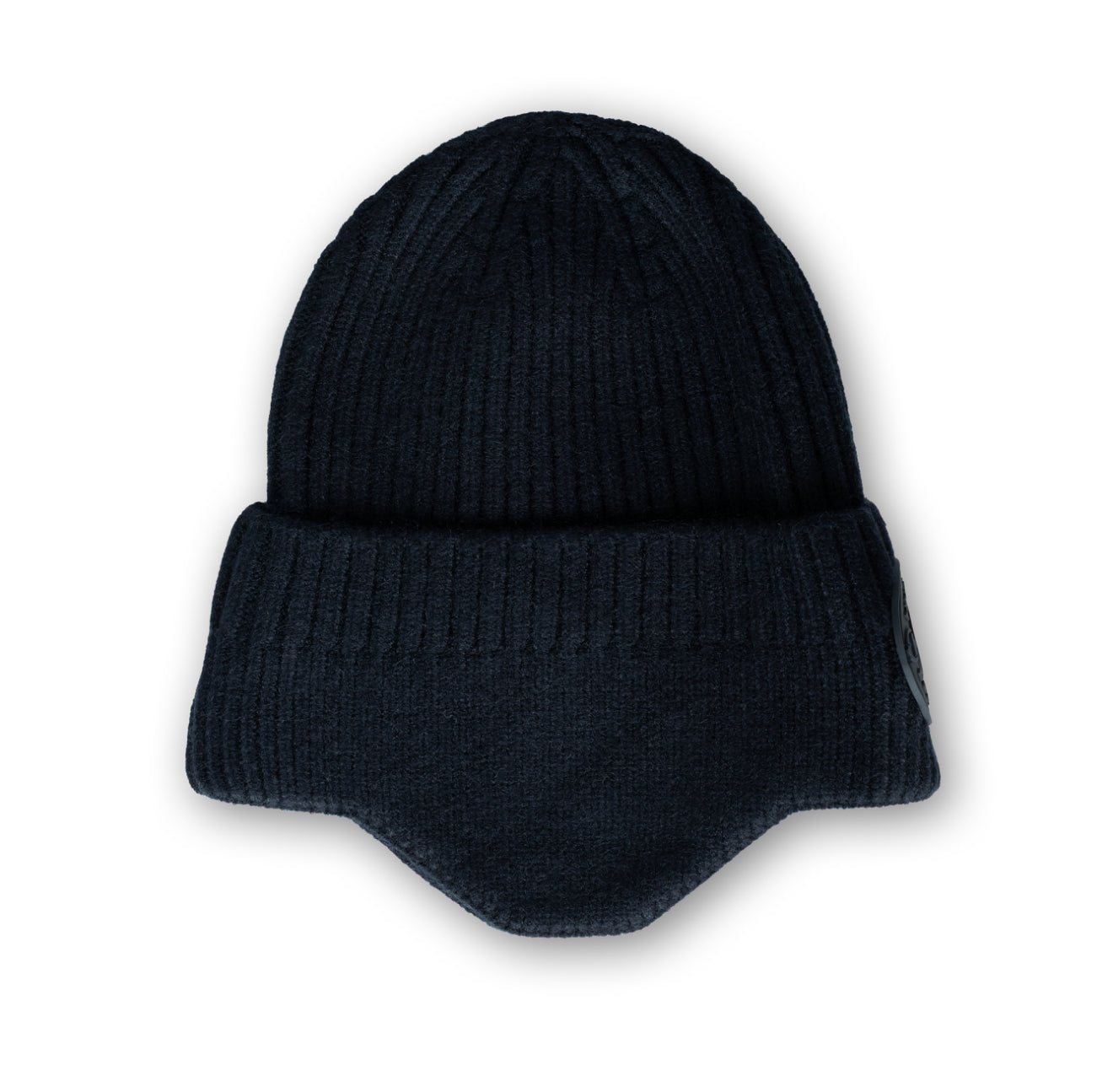 HORZEHOODS® Black Porthole Ear Cover Knit Hat - Horzehoods