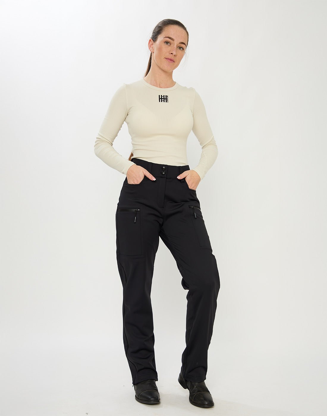 HORZEHOODS® Black Waterproof QuickMount™️ Breeches DryzX™ (no more restocks for winter) - Horzehoods5056725023027