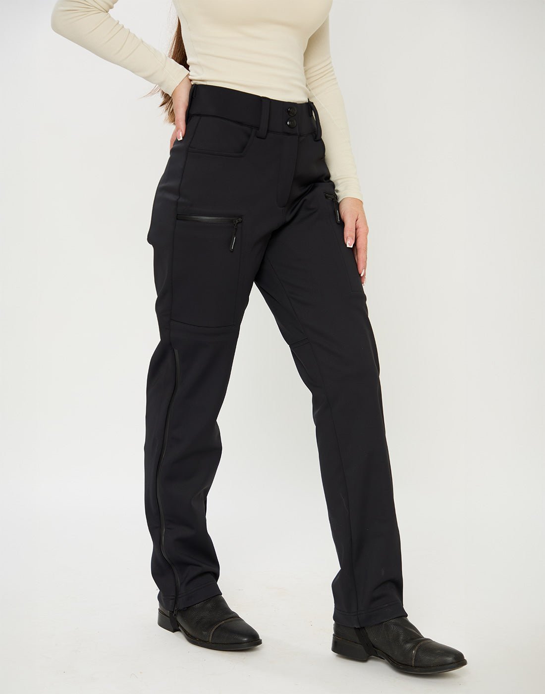 HORZEHOODS® Black Waterproof QuickMount™️ Breeches DryzX™ (no more restocks for winter) - Horzehoods5056725023027