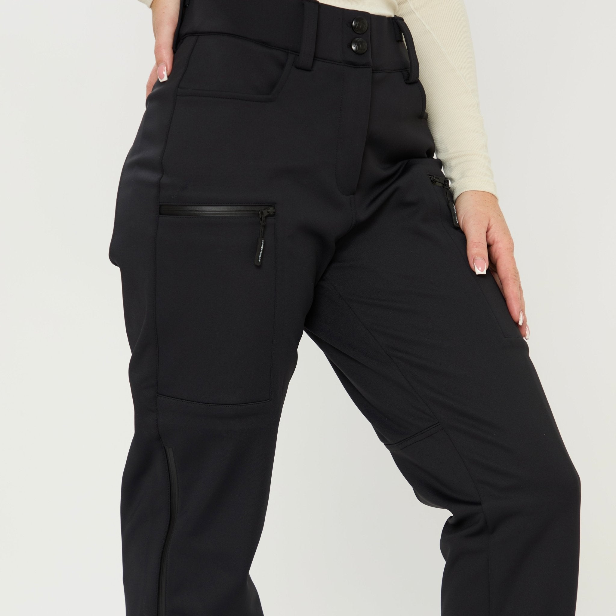 HORZEHOODS® Black Waterproof QuickMount™️ Breeches - Horzehoods5056725023027