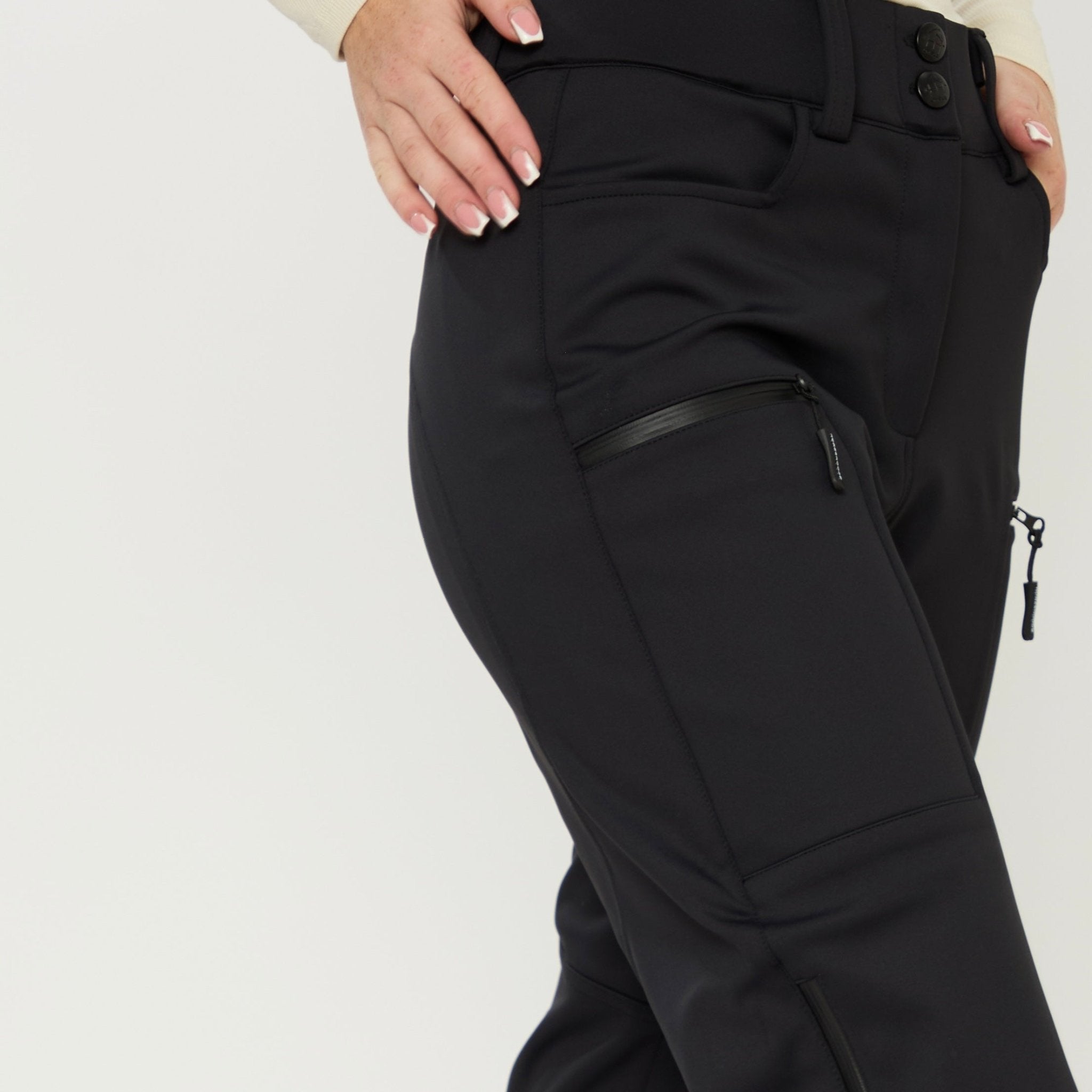 HORZEHOODS® Black Waterproof QuickMount™️ Breeches - Horzehoods5056725023027