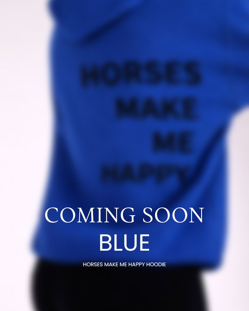 HORZEHOODS® Blue Basicz Oversized 'Horses make me Skint' Hoodie - Horzehoods5056725026776