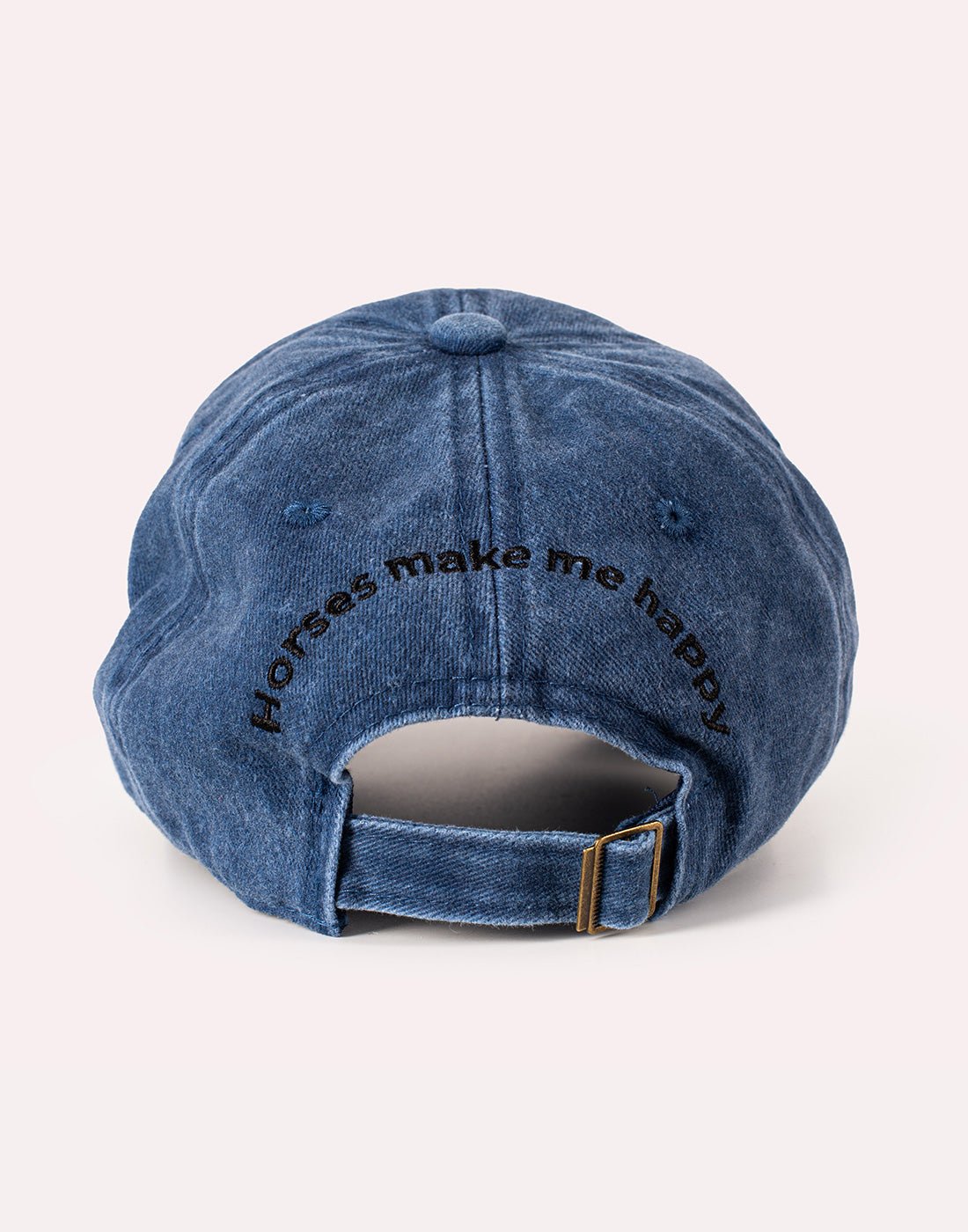 HORZEHOODS® Blue Horses make me Happy Cap - Horzehoods5056725028145