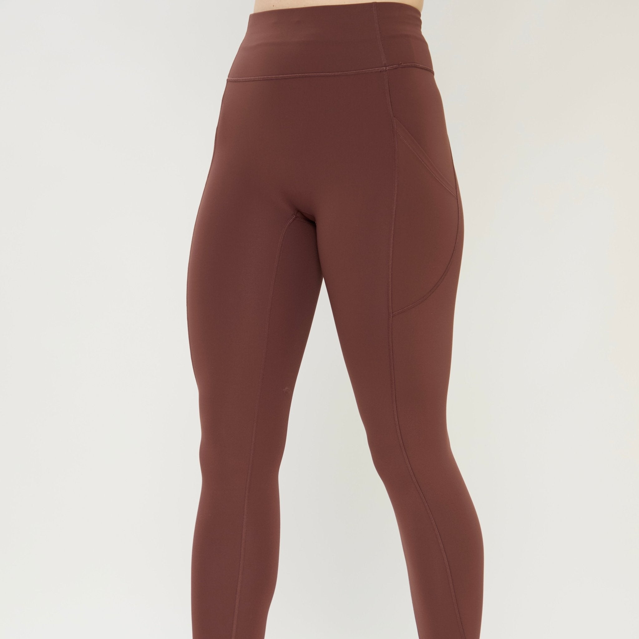 HORZEHOODS® Brown Basicz Range Non Riding Comfort Leggings - Horzehoods5056725022747