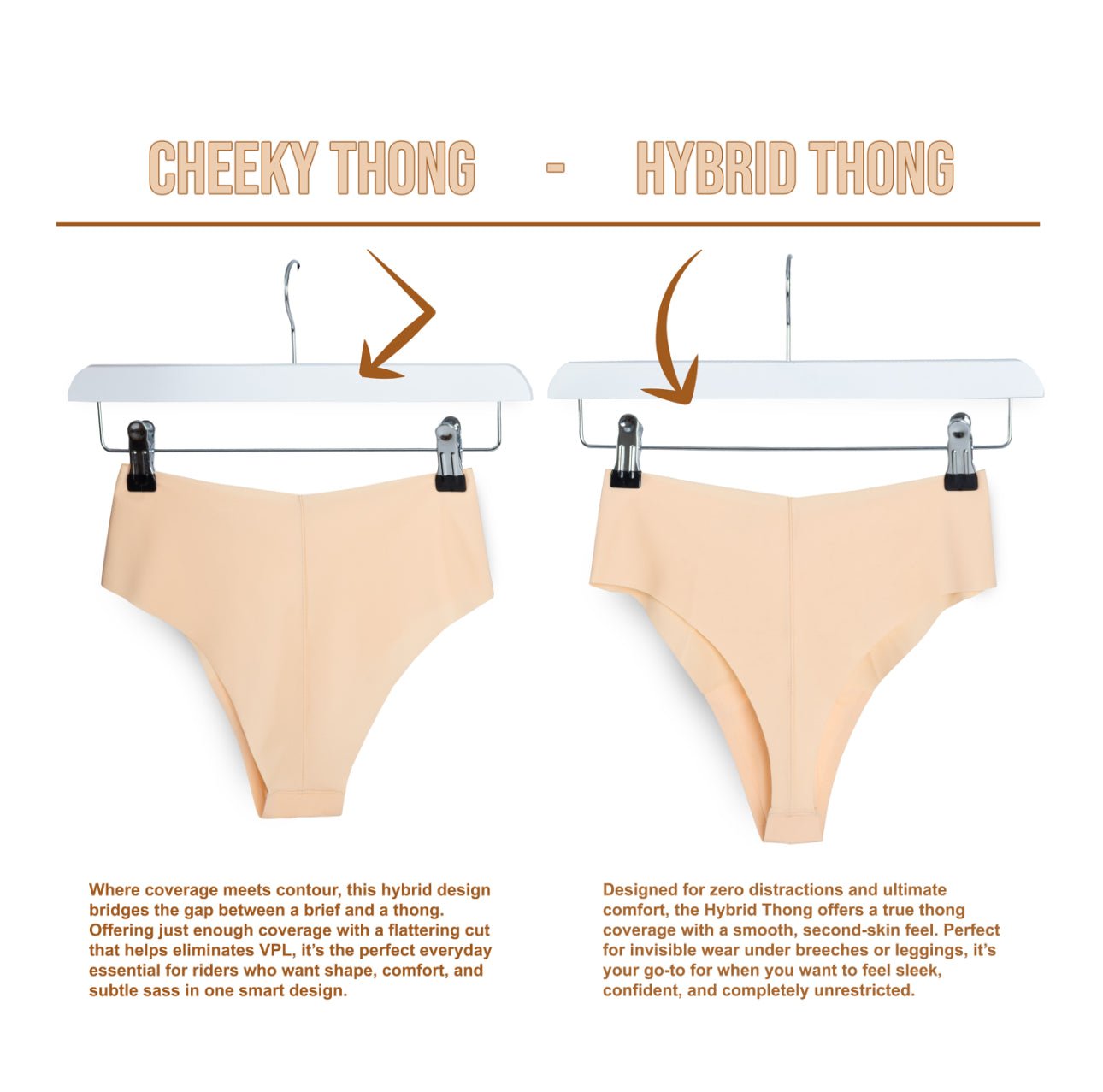 HORZEHOODS® Camelz Seamless Knickers - Horzehoods5056725015596