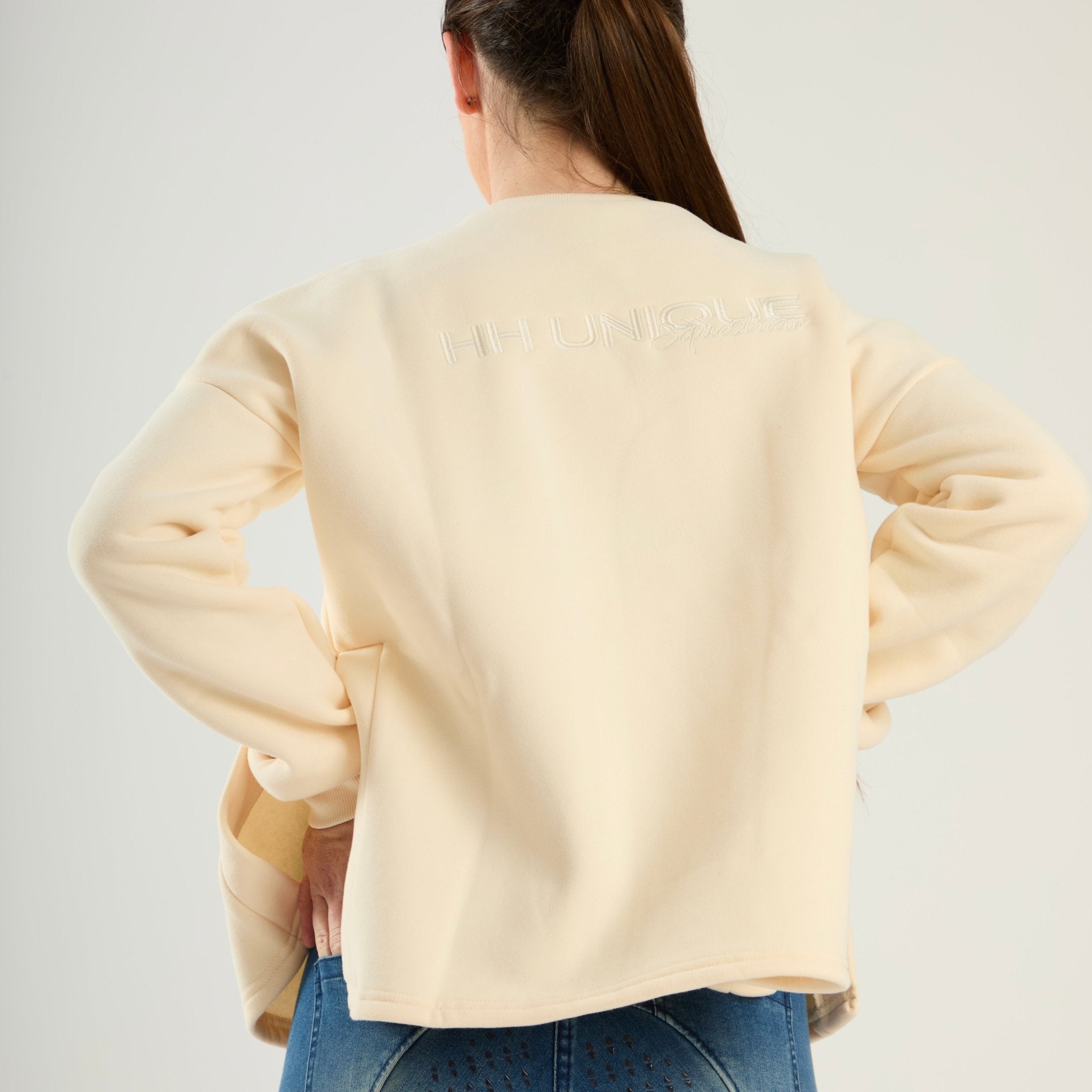 HORZEHOODS® Cream Double Split Crew - Horzehoods5056725014315