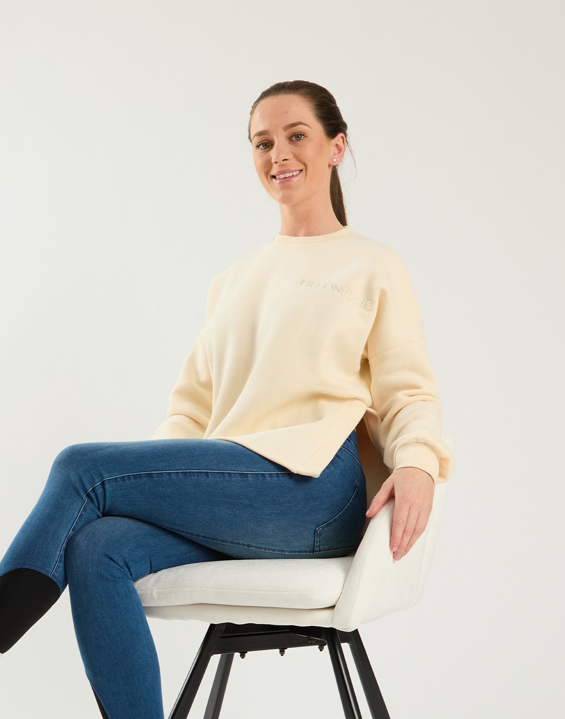 HORZEHOODS® Cream Double Split Crew - Horzehoods5056725014315