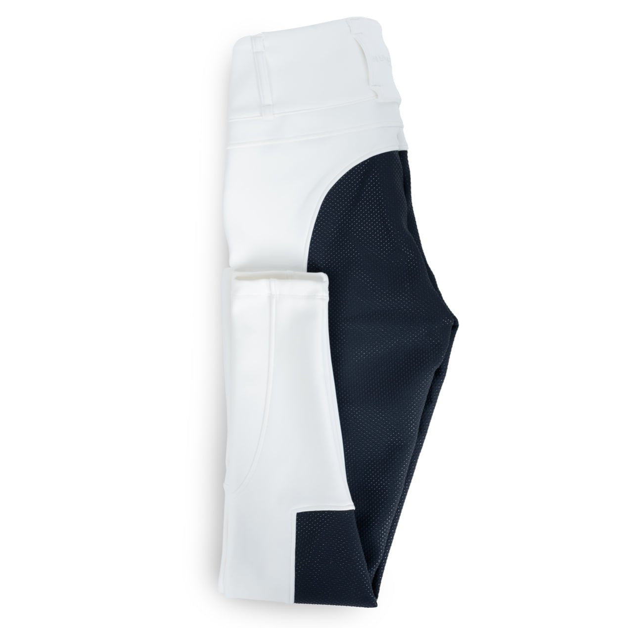 HORZEHOODS® DreamSculpt White & Navy Seat Breeches - Horzehoods5056725015275
