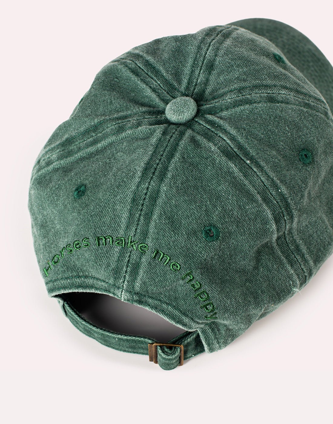HORZEHOODS® Green Horses make me Happy Cap - Horzehoods5056725028152