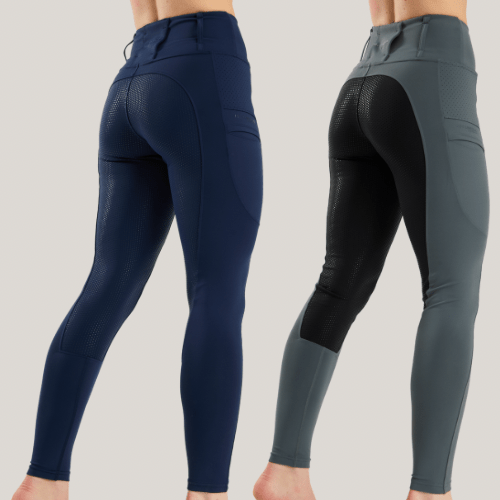 HORZEHOODS® Grey and Navy V - Seam Air2 Leggings Gift Set (Bundle & Save) - Horzehoods