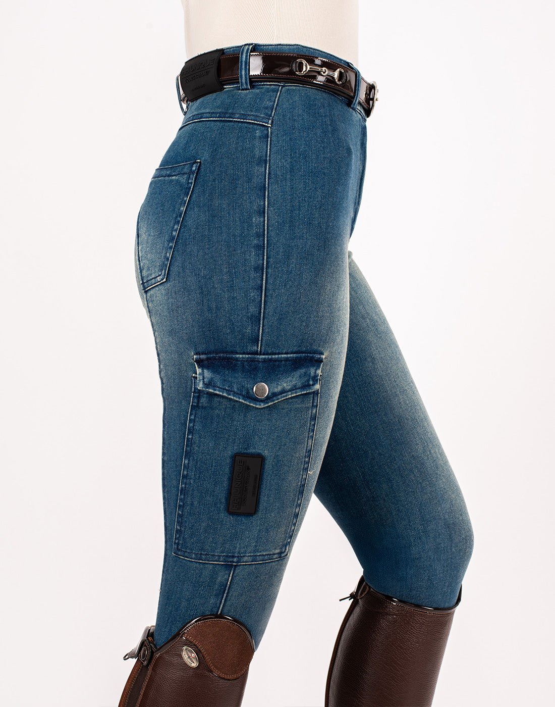 HORZEHOODS® Light Blue Demi Denim Jeggings - Horzehoods5060521421345