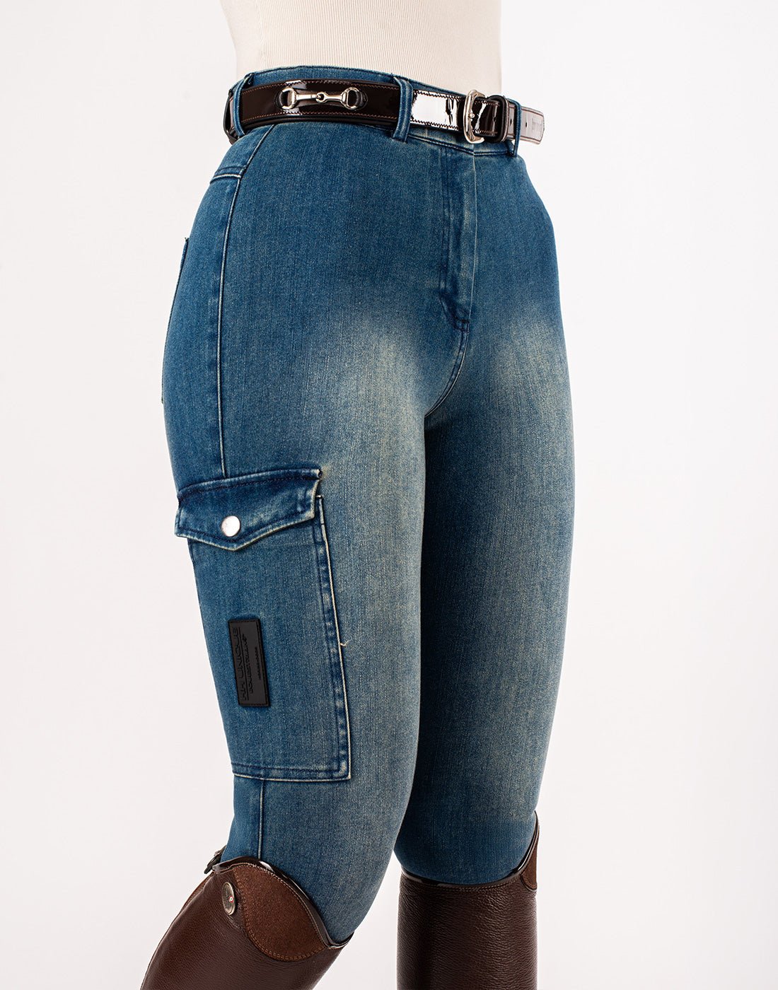 HORZEHOODS® Light Blue Demi Denim Jeggings - Horzehoods5060521421345